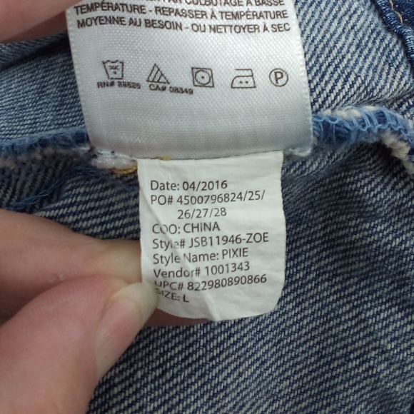 $89 Jessica Simpson Pixie Contrast Liberty Blue Denim 2016 Collection Jacket - Picture 10 of 11